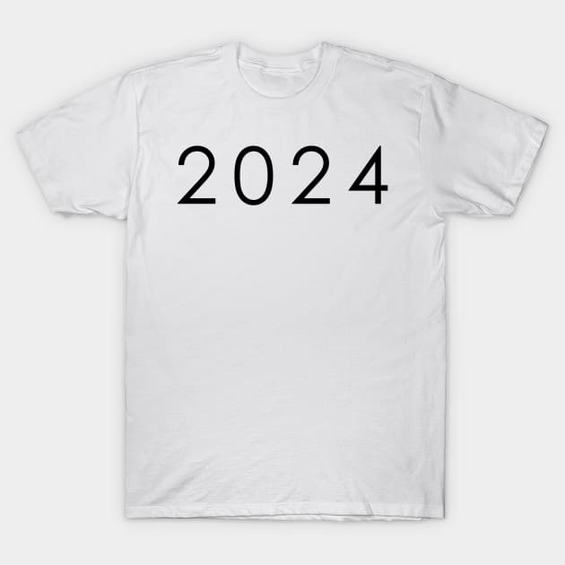 Simple Black / Dark 2024 year T-Shirt by Pavlushkaaa